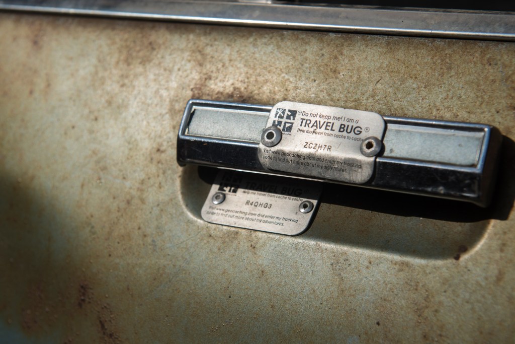 There was even a car door that had been set up as a trackable item, what will they think of next? Photo by Morgen Schuler