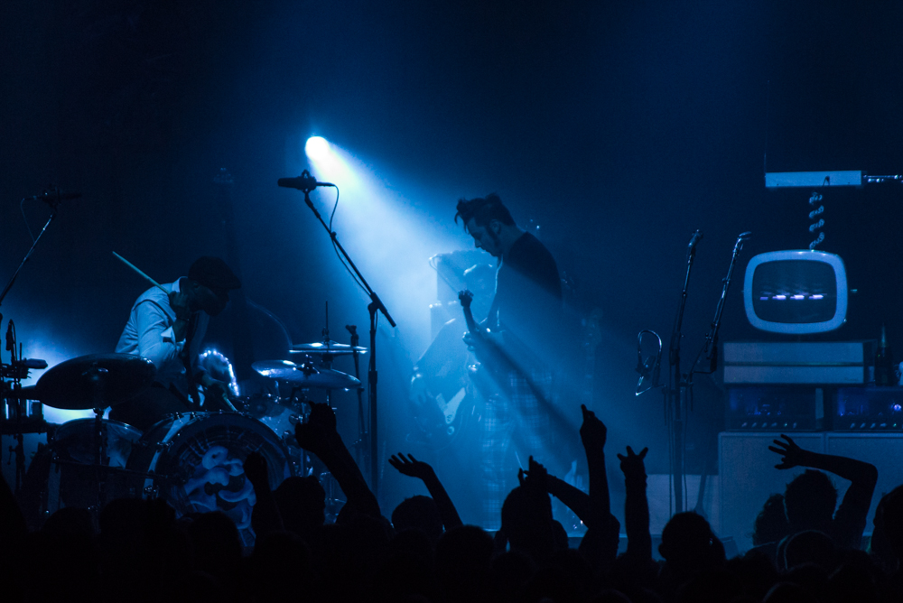 Jack White performs for an excited crowd at his first of two shows at the Paramount. Photo by Morgen Schuler