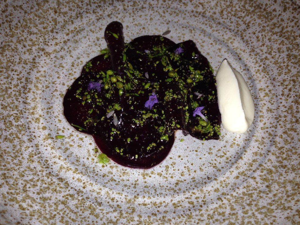 Salt-roasted beets with dill, lavender and parsley.  Photo by Nicole Sprinkle