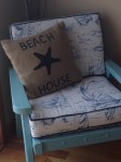 Beach chic at my cottage.  Photo by Nicole Sprinkle