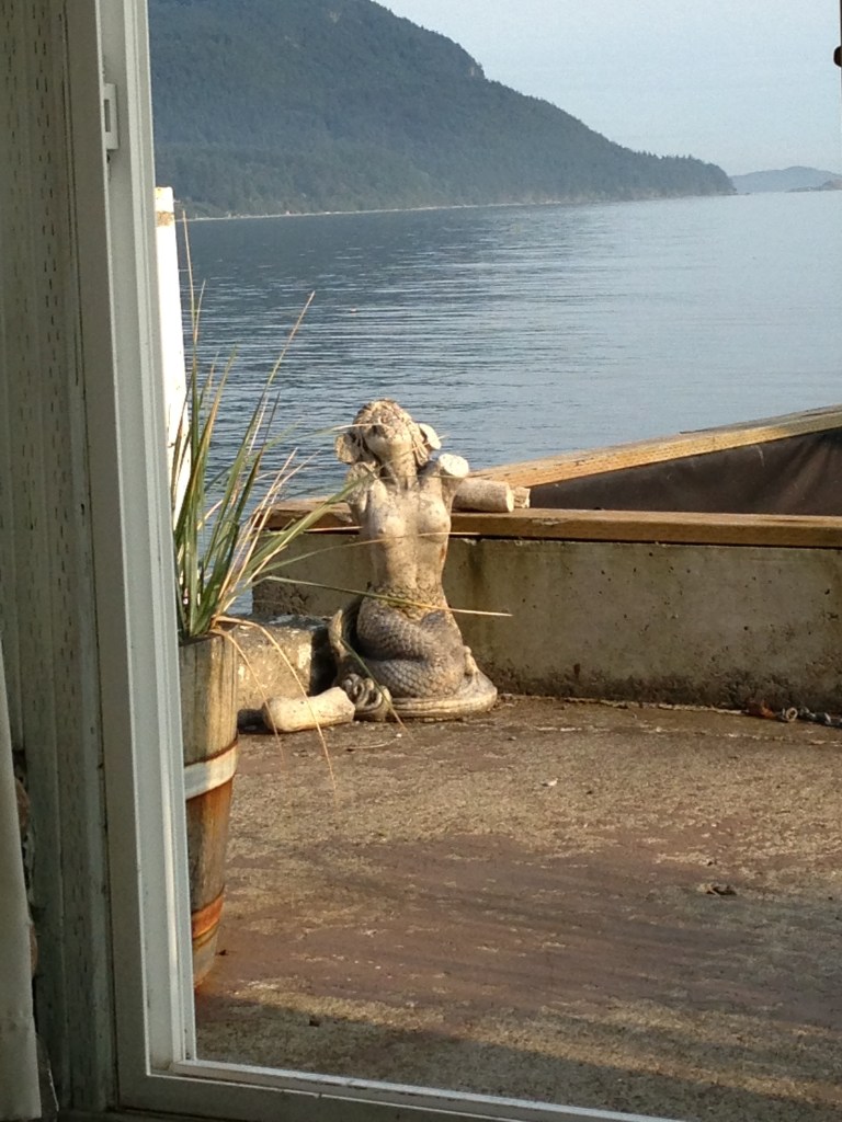A mermaid by the sea.  Photo by Nicole Sprinkle