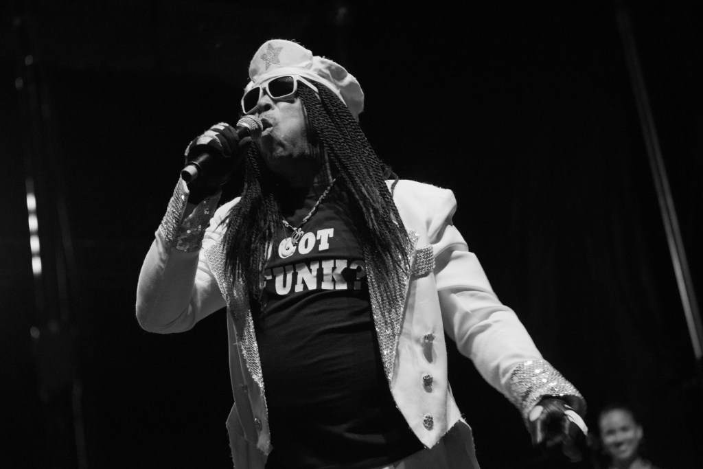 Bootsy Collins pumpd up the funk at one of the last performances of the night. Photo by Morgen Schuler