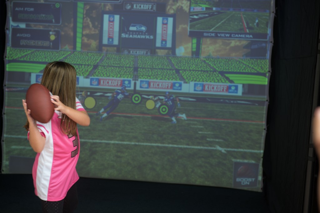 Lots of activities for the kids in the Gameday Village. Photo by Morgen Schuler