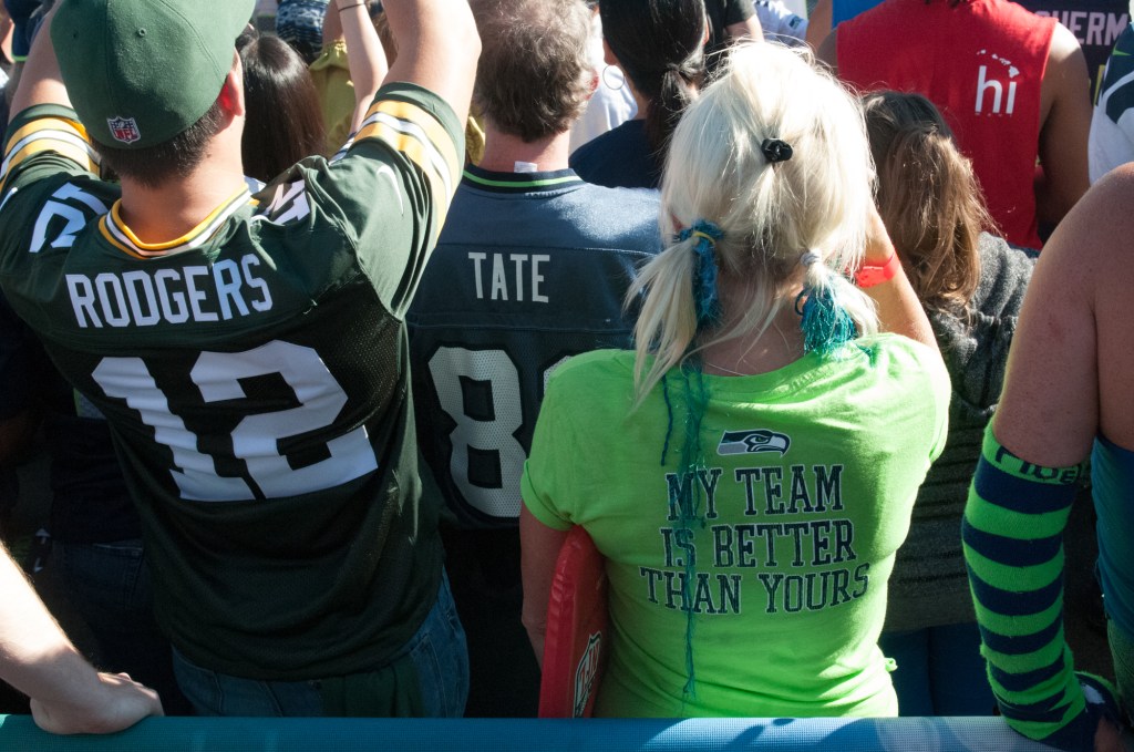 Team spirit abounds at the kickoff party. Photo by Morgen Schuler
