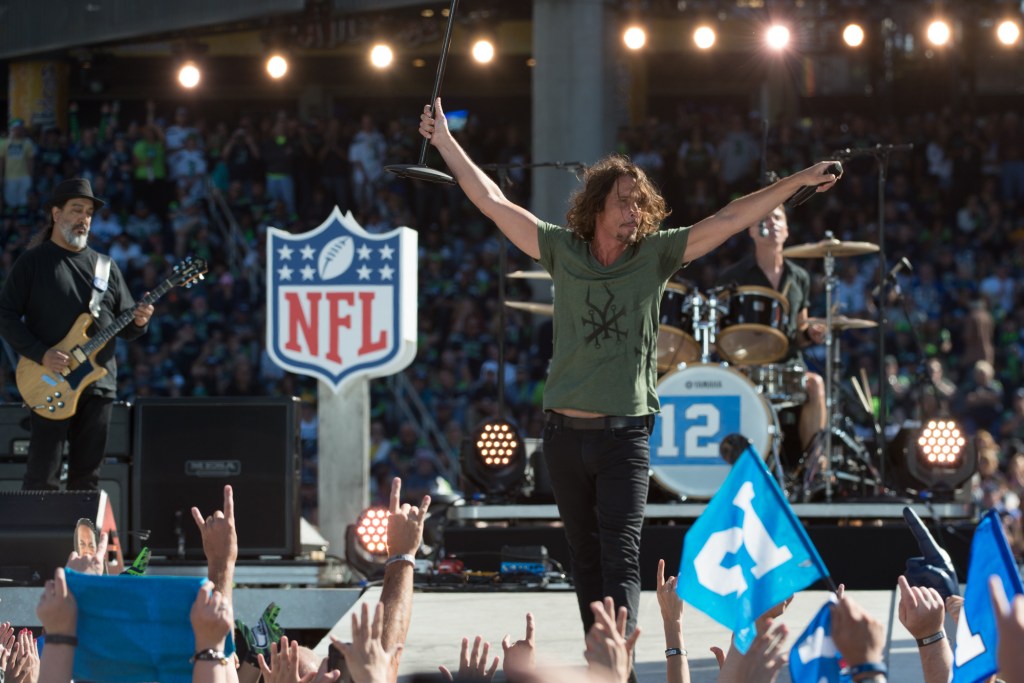 Soundgarden put on a show for their hometown to celebrate the start of the NFL season. Photo by Morgen Schuler