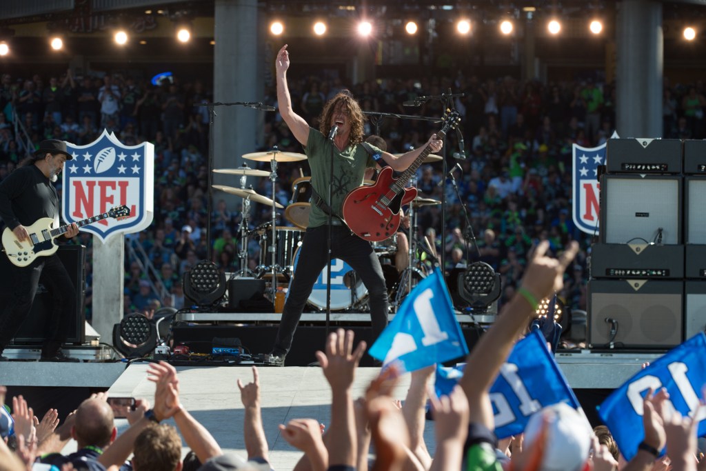 Soundgarden put on a show for their hometown to celebrate the start of the NFL season. Photo by Morgen Schuler