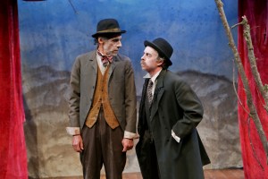 Moore (left) and Kennan as Beckett's sad-happy duo.John Ullman