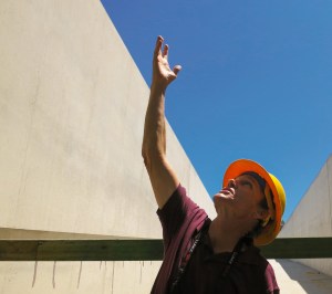Heizer on site.