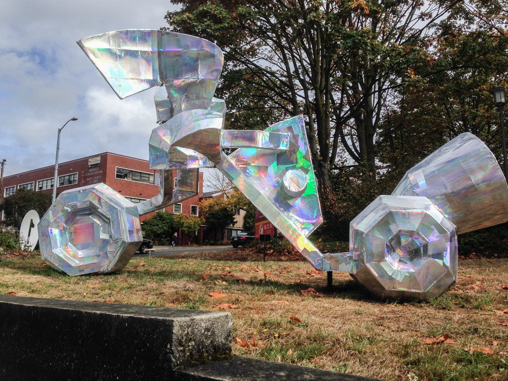 Mad Campus art installation: Sentinel.  Art by Kevin McCarthy