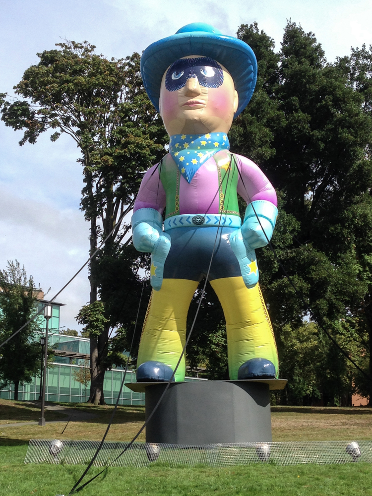 Mad Campus art installation: Lone Stranger (Inflated) .  Art by Piper O’Neill