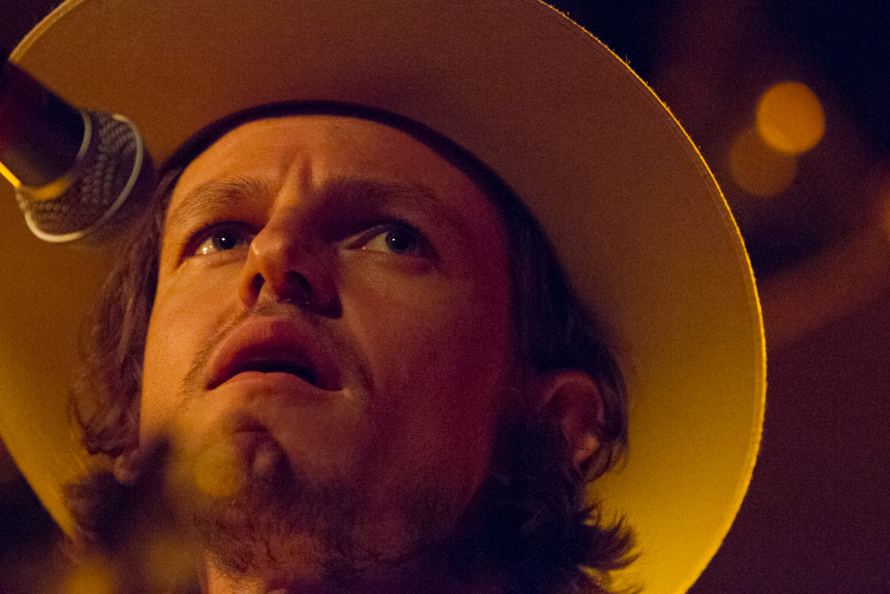 Guitarist Omar Velasco performed with Jonathan Wilson's band, who opened on Tuesday night for Conor Oberst.