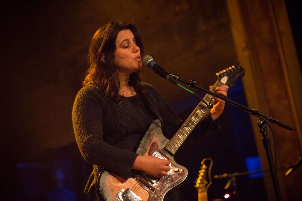 Matteah Baim opened the evening with her gorgeous voice, but it didn't really pull in the crowd. Perhaps too timid? Photo by Morgen Schuler