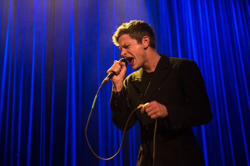 Perfume Genius, or Mike Hadreas, enchanted the audience Saturday night with his passionate and personal music. Photo by Morgen Schuler