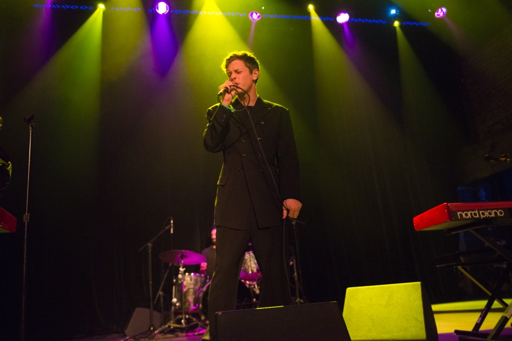 Perfume Genius, or Mike Hadreas, enchanted the audience Saturday night with his passionate and personal music. Photo by Morgen Schuler