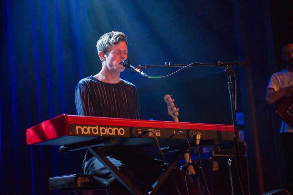 Perfume Genius, or Mike Hadreas, enchanted the audience Saturday night with his passionate and personal music. Photo by Morgen Schuler