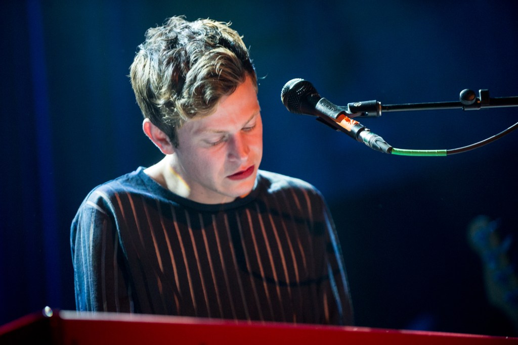 Perfume Genius, or Mike Hadreas, enchanted the audience Saturday night with his passionate and personal music. Photo by Morgen Schuler