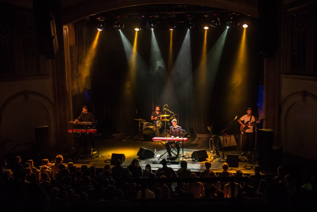 Perfume Genius, or Mike Hadreas, enchanted the audience Saturday night with his passionate and personal music. Photo by Morgen Schuler