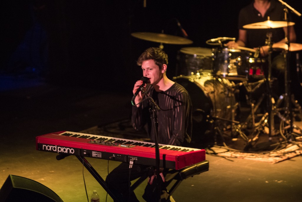 Perfume Genius, or Mike Hadreas, enchanted the audience Saturday night with his passionate and personal music. Photo by Morgen Schuler