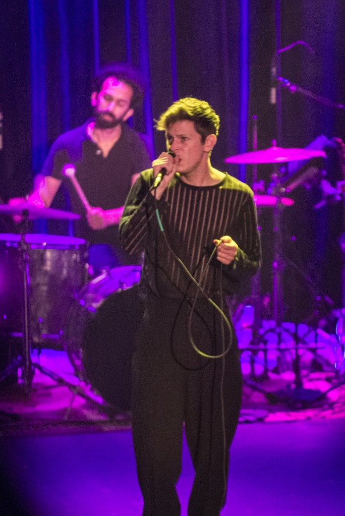 Perfume Genius, or Mike Hadreas, enchanted the audience Saturday night with his passionate and personal music. Photo by Morgen Schuler