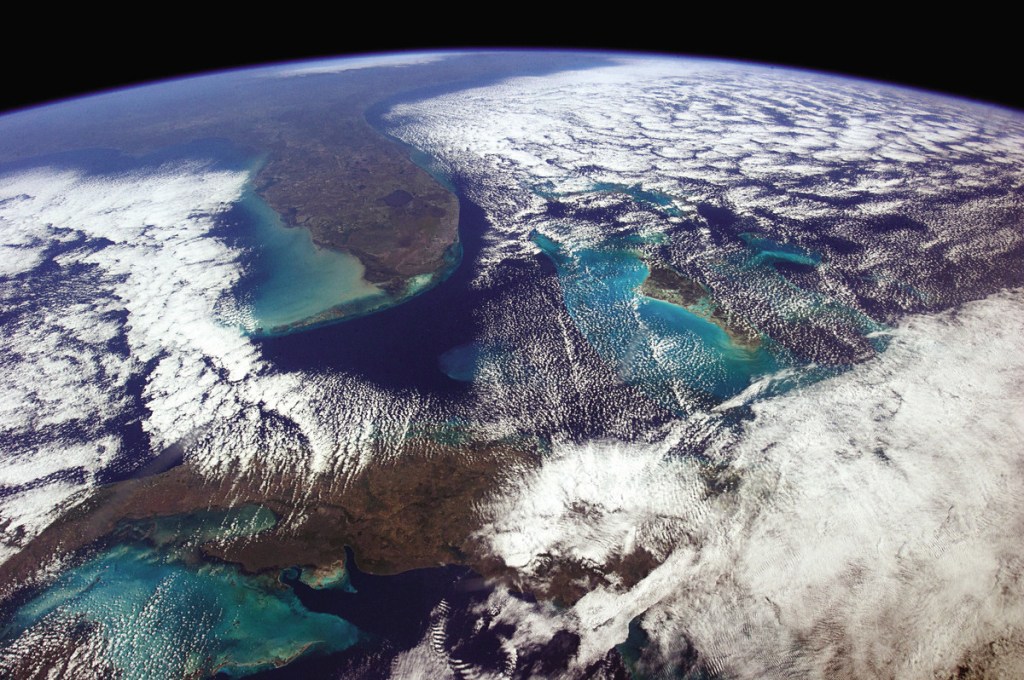 Cuba and Florida, seen from space.NASA/Chris Hadfield