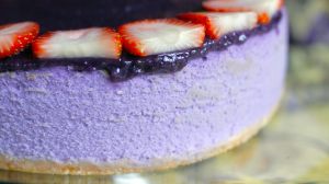 Hood Famous’ Ube Cheesecake at Uwajimaya