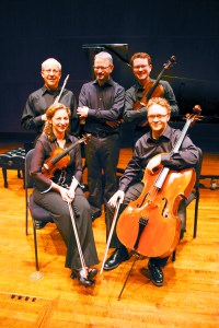 Schenkman (rear center) and colleagues.