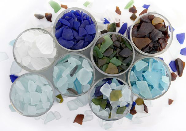 1. Mosaic Glass  A pound of glass is appropriate no matter