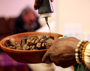 Tarik’s short ribs with pomegranate molasses.