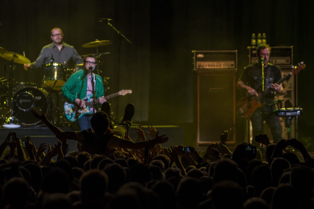 Original geek rockers, Weezer.