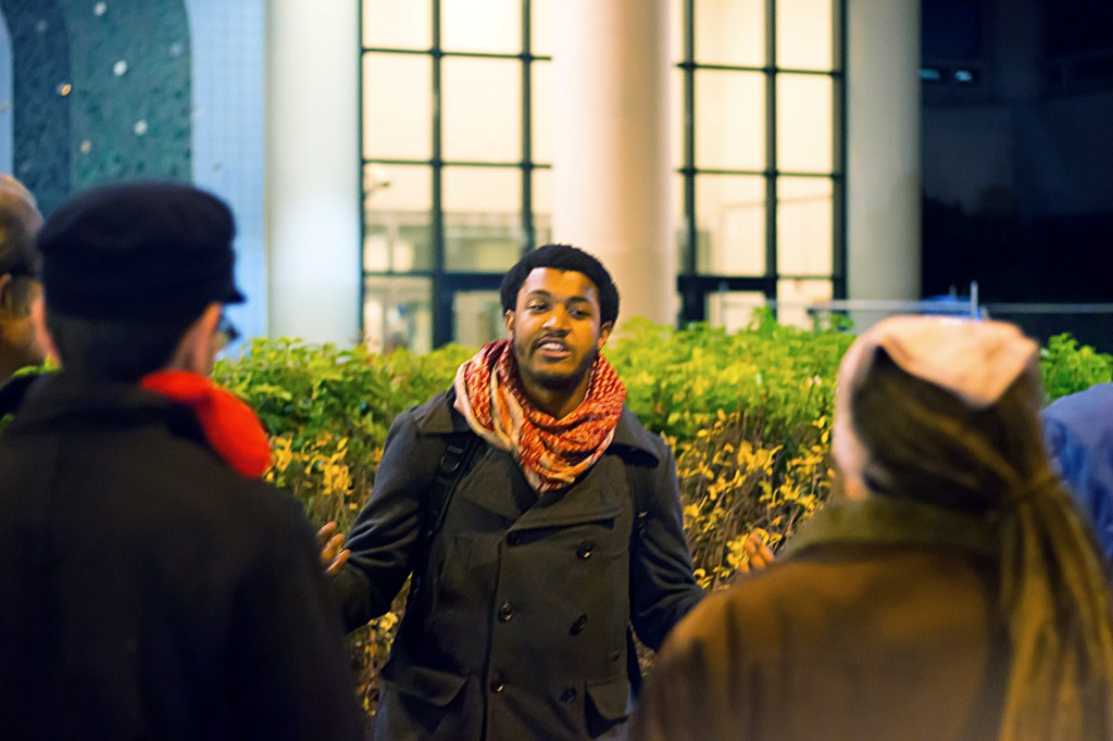 Standing at the base of the King County jail on a recent