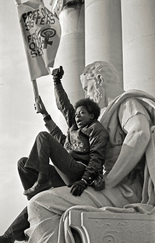 An unidentified protestor during a Washington, D.C. rally.