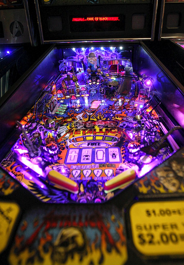 Ride the lightning: the Metallica pinball game.