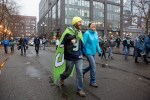 Fans walk to Century Link stadium before the game.