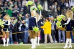 Seagals cheerleaders perform before the game.