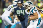 Panther running back Jonathan Stewart runs for no gain in the third quarter.