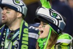 Fans cheer in the third quarter.