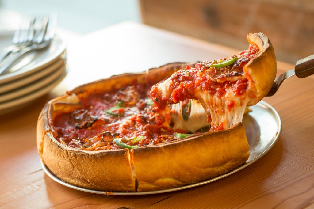 Patxi’s classic meat pizza.