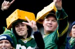 Packers' fans cheer on their team before the game.