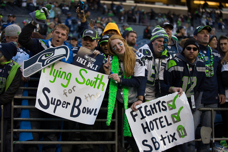 Fans cheer after the win.
