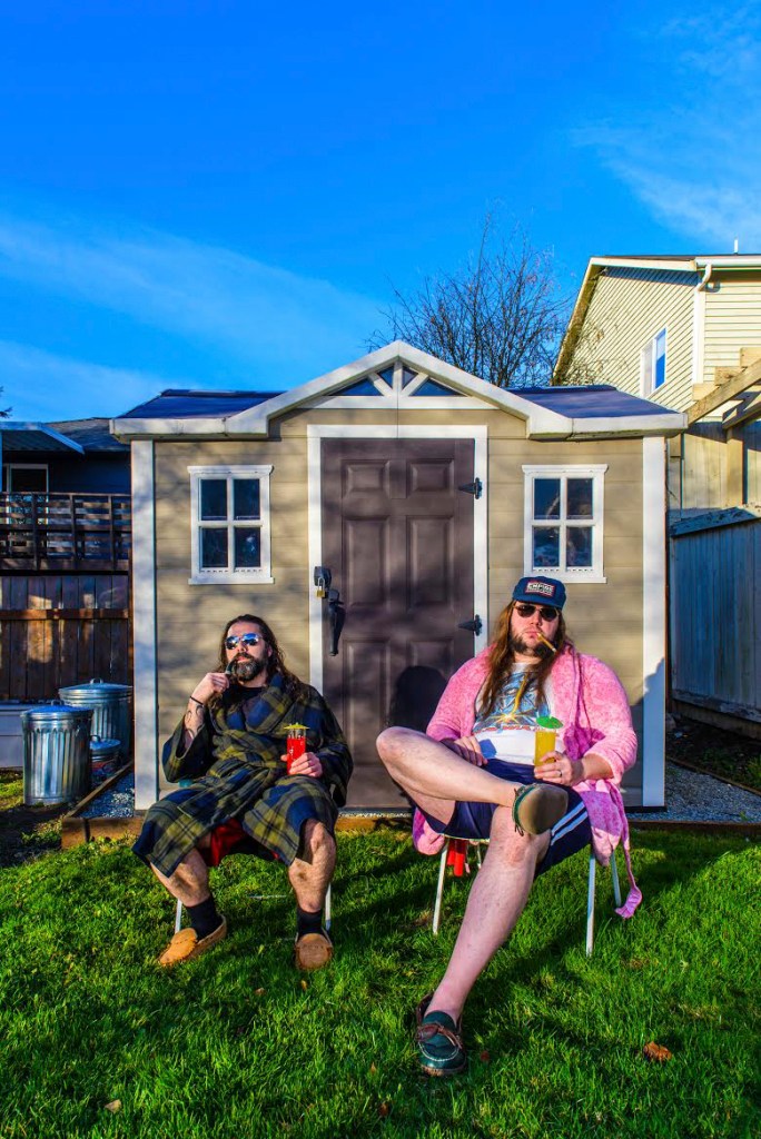 Hobos at home: Silva (left) and Harwood.