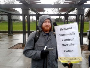 As the Walking While Black demonstration winds down Saturday afternoon, protesters disperse