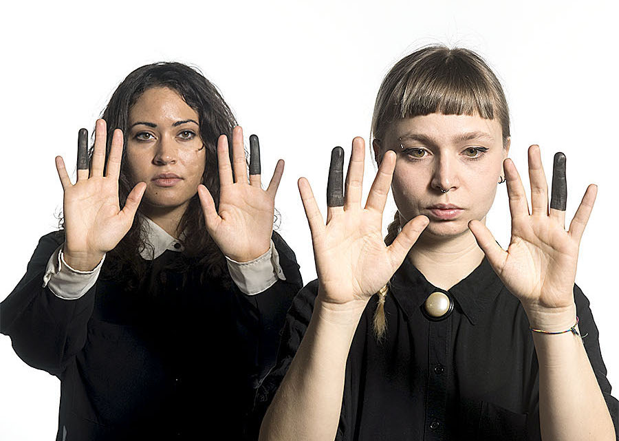 Gosti pictured with musician Hanna Benn (left). Photo by Nate Watters.