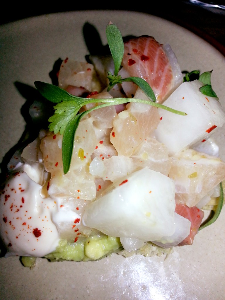 I’m generally distrustful of ceviche. Too often it consists only of shrimp