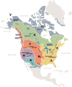 SAM's map of the tribal areas surveyed.Seattle Art Museum