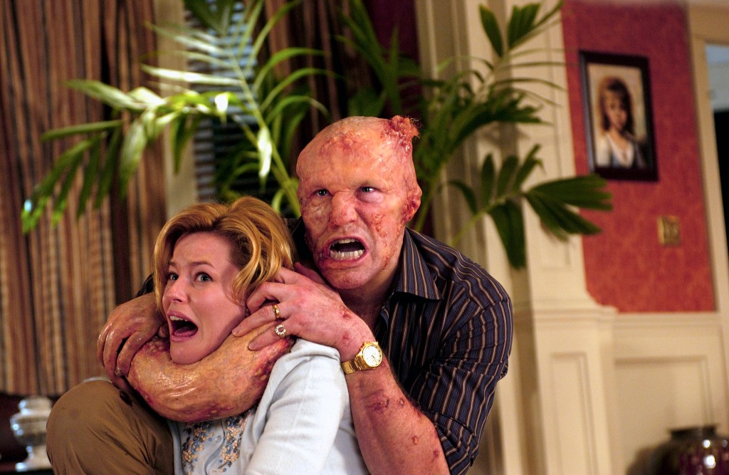 Banks and Rooker work out some marital issues in Slither.