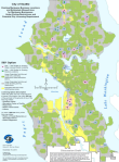 This map, created by the mayor's office, shows in yellow where pot stores would be allowed allowed under distance requirements of 500 feet.