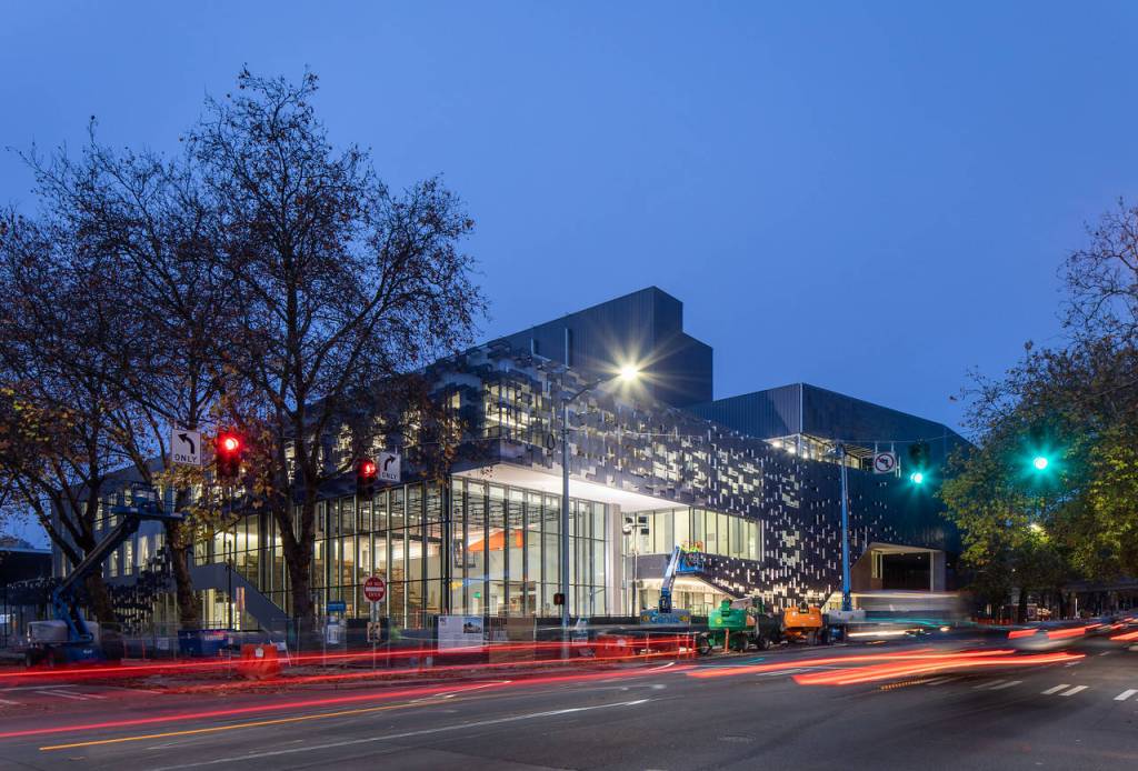 A view of Seattle Operas new home from Mercer Street. Photo by Sean Airhart