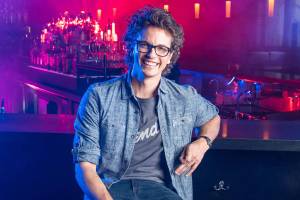 Pickwicks Galen Disston stars as Drew in 5th Aves Rock of Ages. Photo by Mark Kitaoka