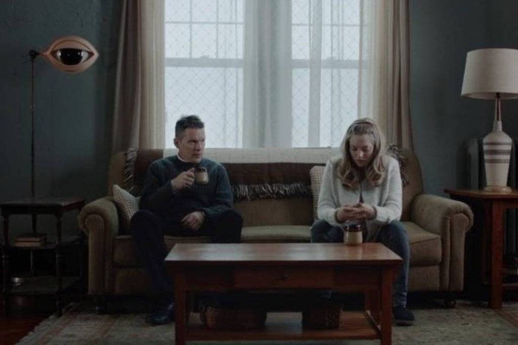 Ethan Hawke brought emotion grit to the role of a conflicted man of the cloth in First Reformed. Photo courtesy A24