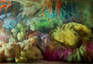 Kim Keevers photographs of his water paintings transport viewers to another realm. Image via Winston Wachter